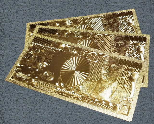 3枚セット 風水 お札 財布お種銭 金のお札 金運御守 開運 新品 中古のオークション モバオク