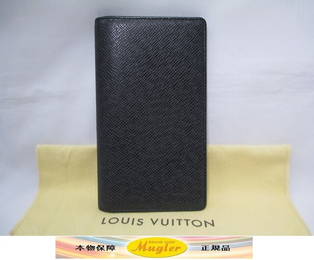 超美品 ルイヴィトン 差込み式手帳カバー タイガ 黒 手帳 本物 ルイ ヴィトン Louis Vuitton 新品 中古のオークション モバオク